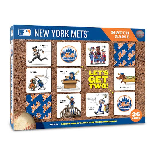 Major League Baseball Licensed Memory Match Game By Youthefan in New York Mets | 2.5" x 2.5" | Michaels®